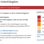 USA: State Department and CDC advise against travel to the UK due to high Covid-19 levels
