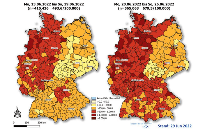Germany: Covid cases up by 38% in one week