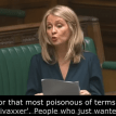 Esther McVey MP speaks in the House of Commons in the British parliament concerning ‘safe and effective’ vaccines